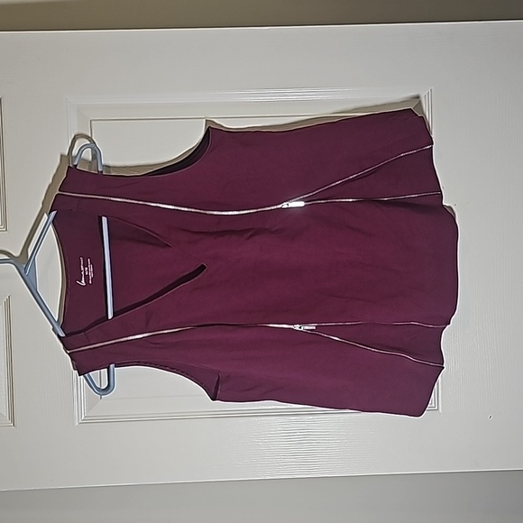 Lane Bryant Rasberry Zip Sleeveless Tank Top Active Wear Plus Size 14/16 - Picture 1 of 7